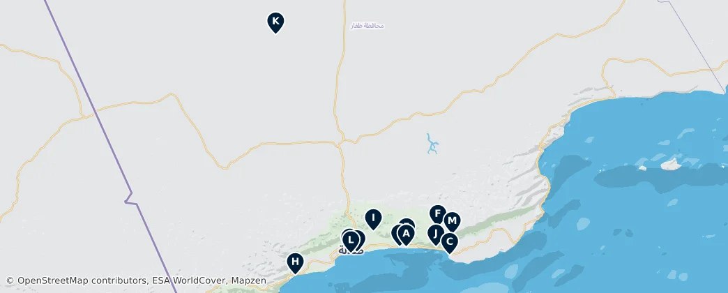 Dhofar Essentials — Harita