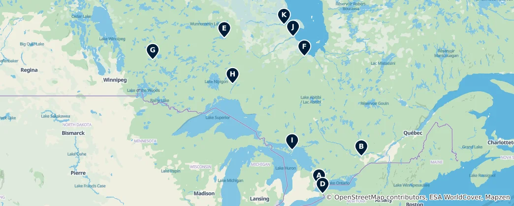 Map of Parks and Recreation Gems