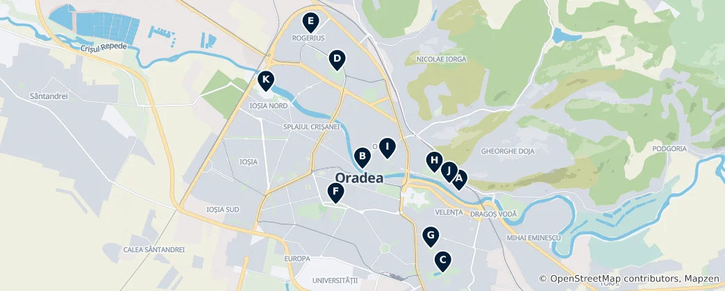 Mapa Parks & Recreation