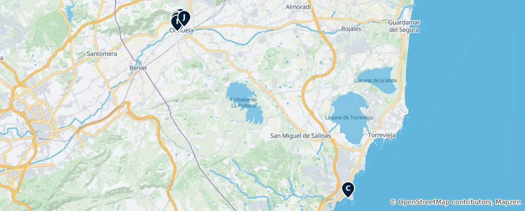 Mappa di Regional Heritage Trail