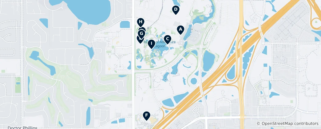 Mapa Universal Orlando Highlights
