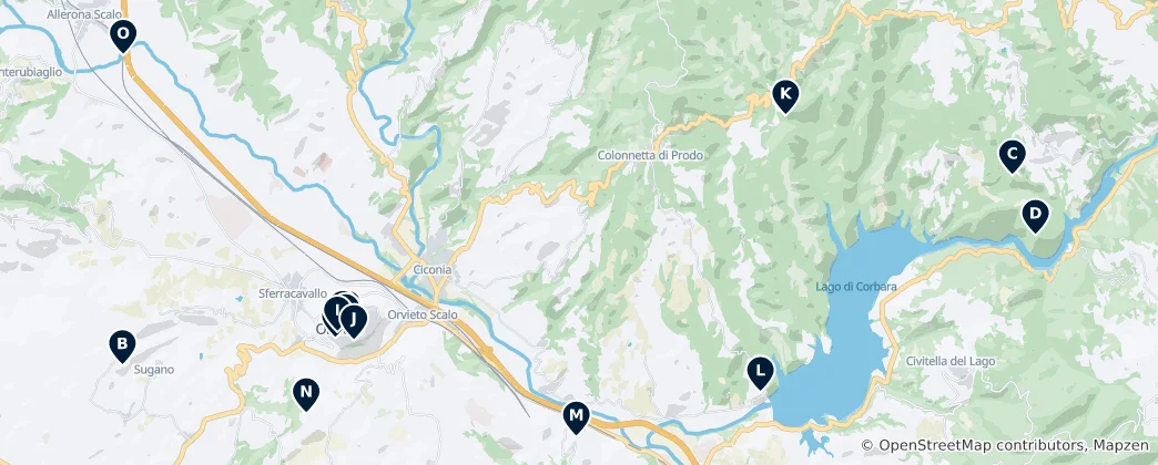 Mapa Historic Monuments and Castles