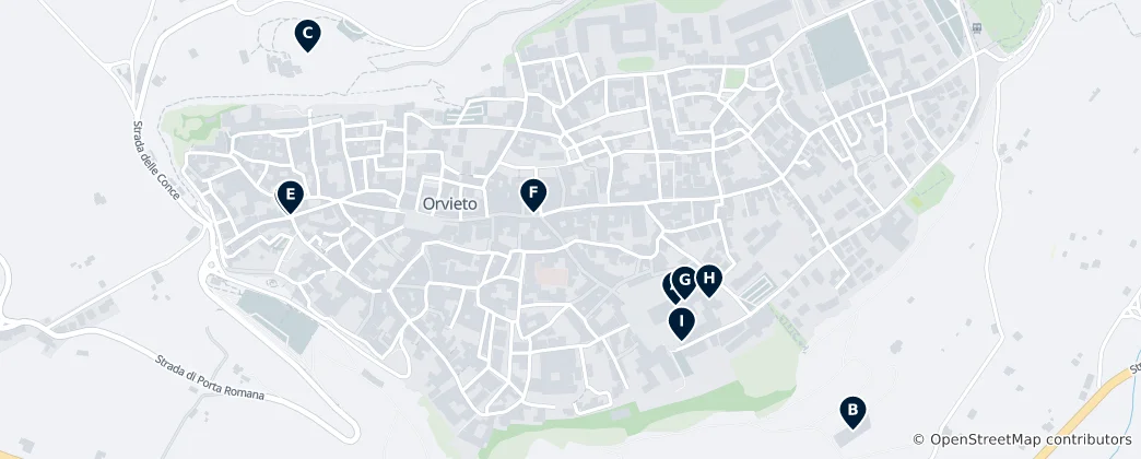 Map of Orvieto's Absolute Essentials