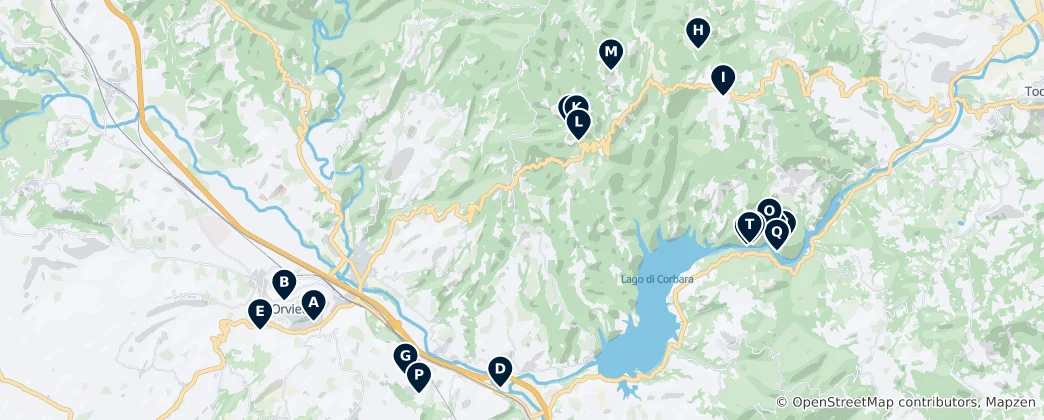 Mapa Orvieto's Underground Wonders