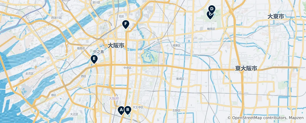 Mapa De Osaka: Selección del Editor