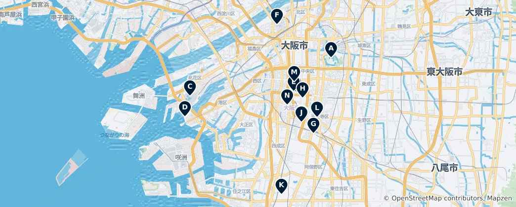 Map of Osaka Essentials