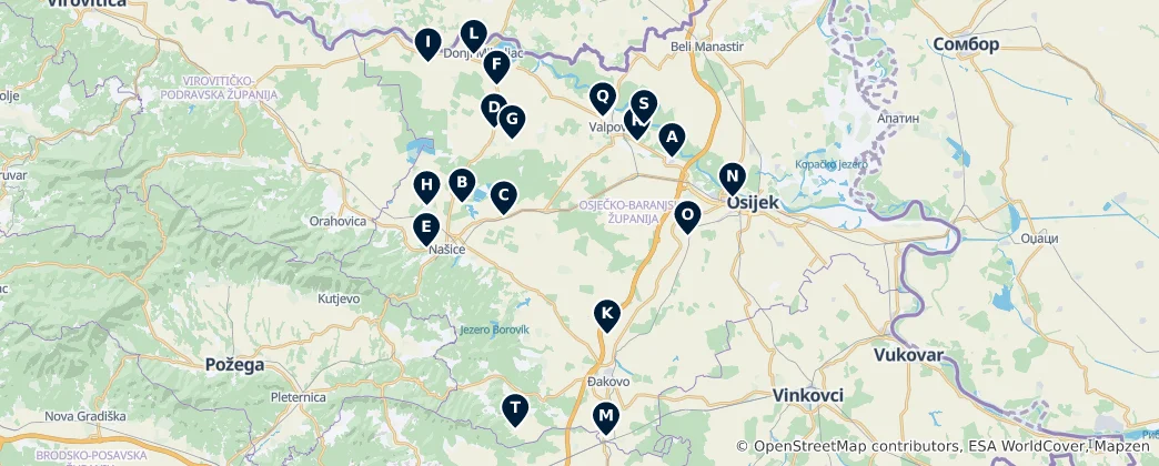 Map of Christian Heritage Sites