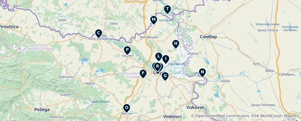 Map of Historic Castles and Heritage