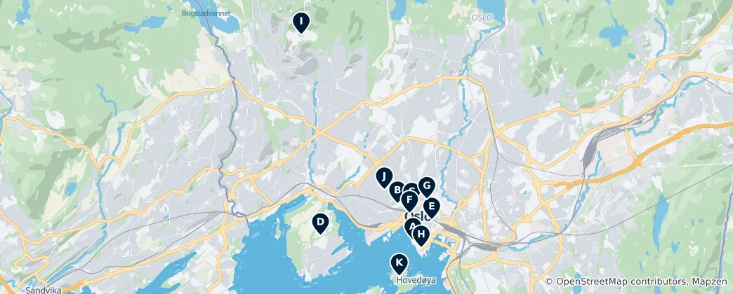 Mapa Historic Sites