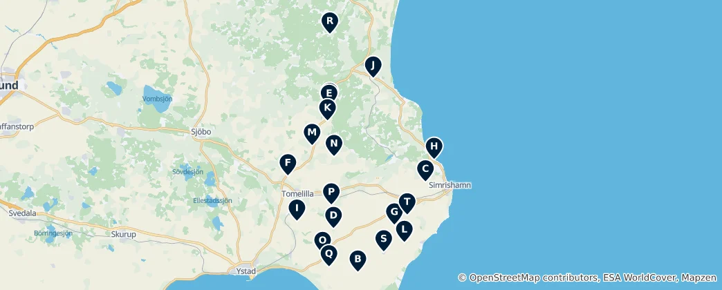 Mapa De Historic Churches and Monasteries