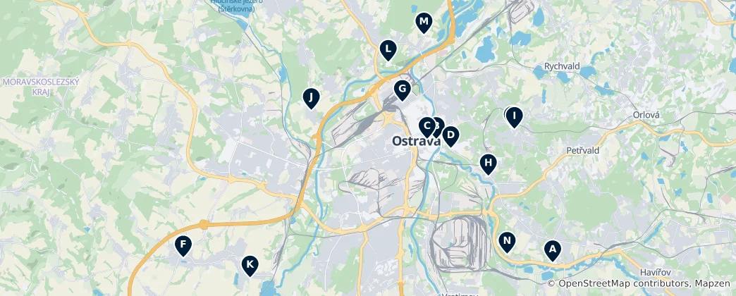 Mapa Historic Religious Sites