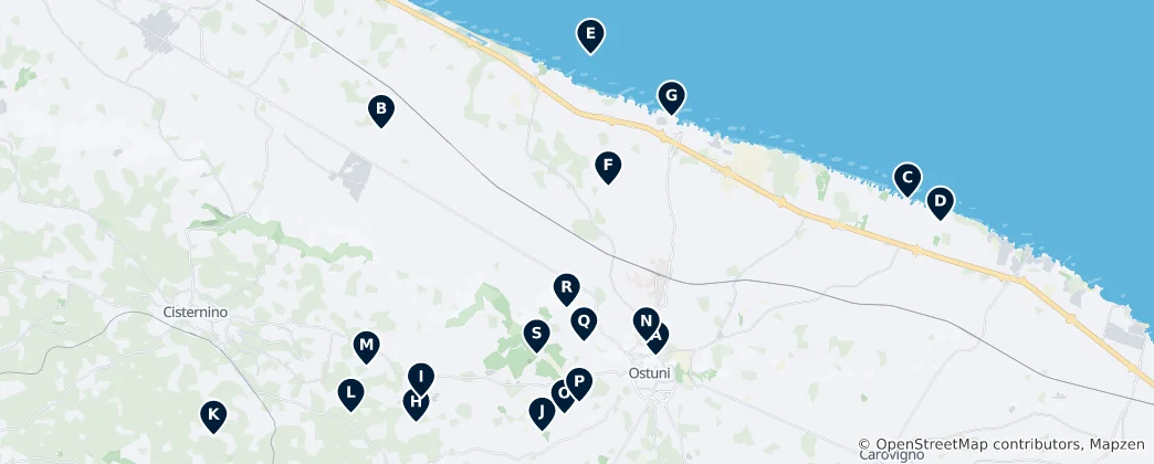 Mapa Ancient Archaeological Sites