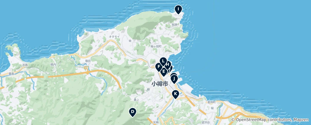 Mapa Otaru's Essential Treasures