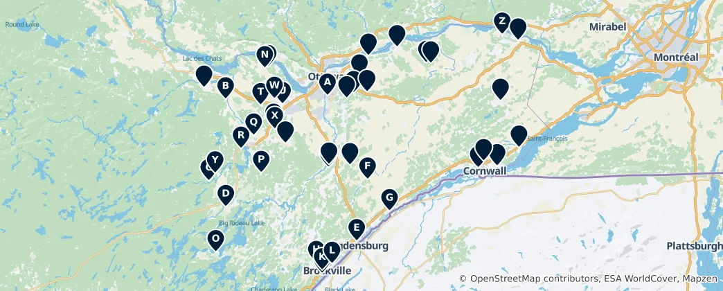 Mapa Ottawa Golf & Mini Golf