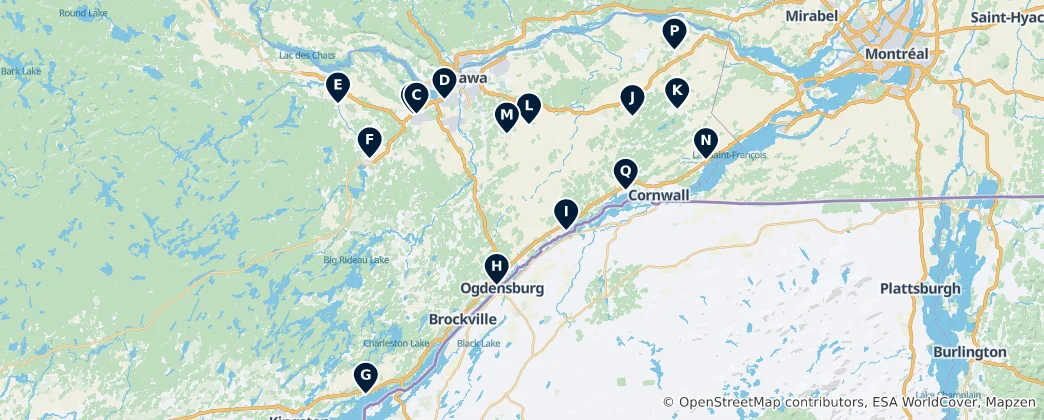 Ottawa Winter Sports 地图