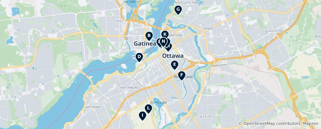 Map of Editor's Choice