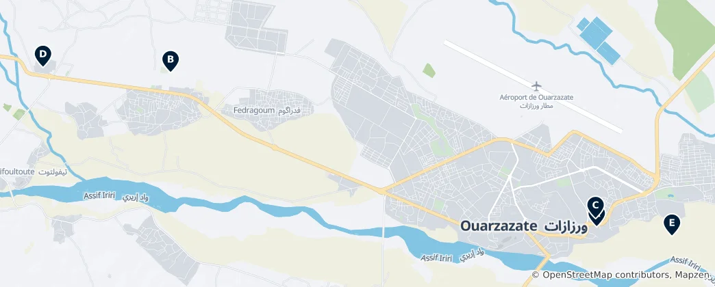 Mapa Ouarzazate Essentials