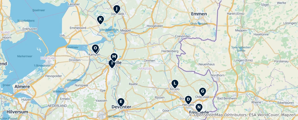 Carte de Historic Religious Sites