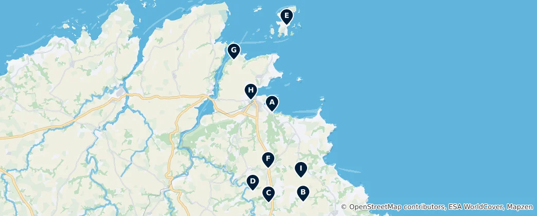 Mapa Heritage of the Paimpol Region
