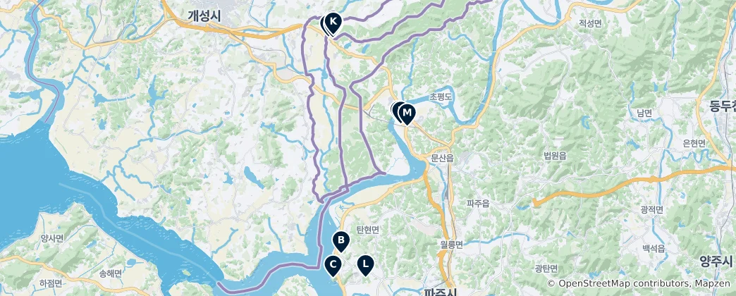Mapa Paju's Essential Landmarks