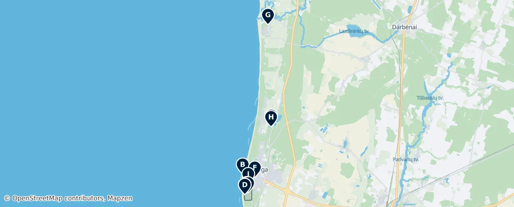 Palangos miesto savivaldybė Essentials — Mappa