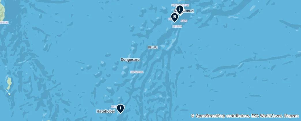 Mapa Best Diving and Beaches
