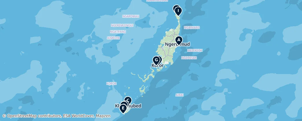 Cultural Heritage of Palau — Map