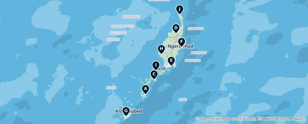 Map of Palau Essentials