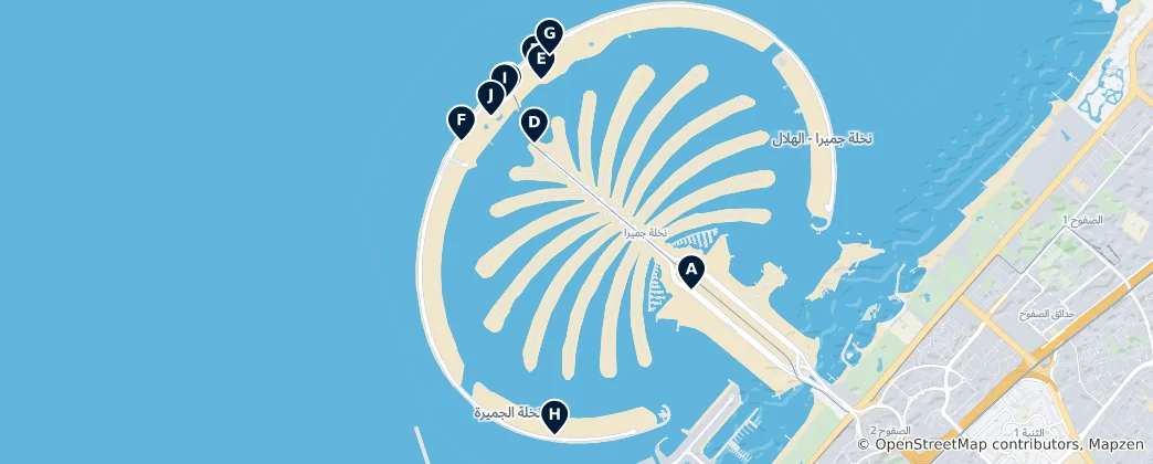 Palm Jumeirah's Absolute Essentials 지도