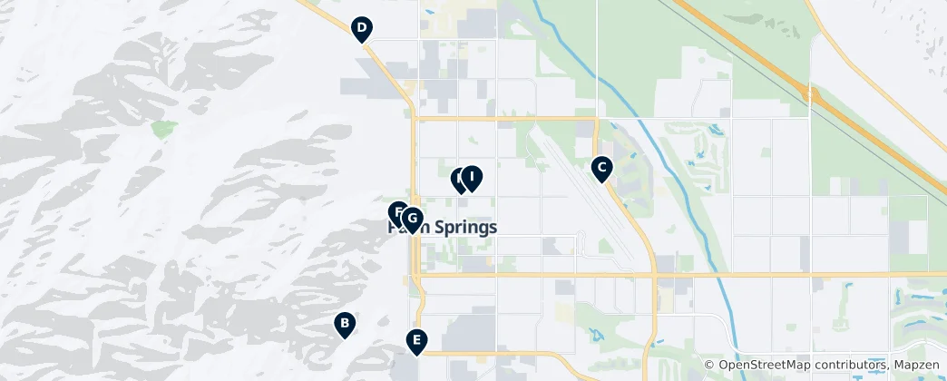 Map of Palm Springs Must-Sees
