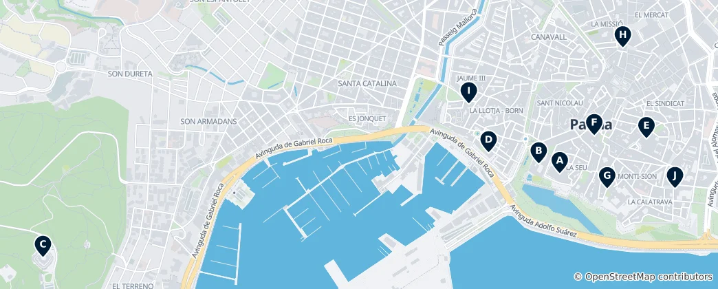 Mapa Palma's Architectural Gems
