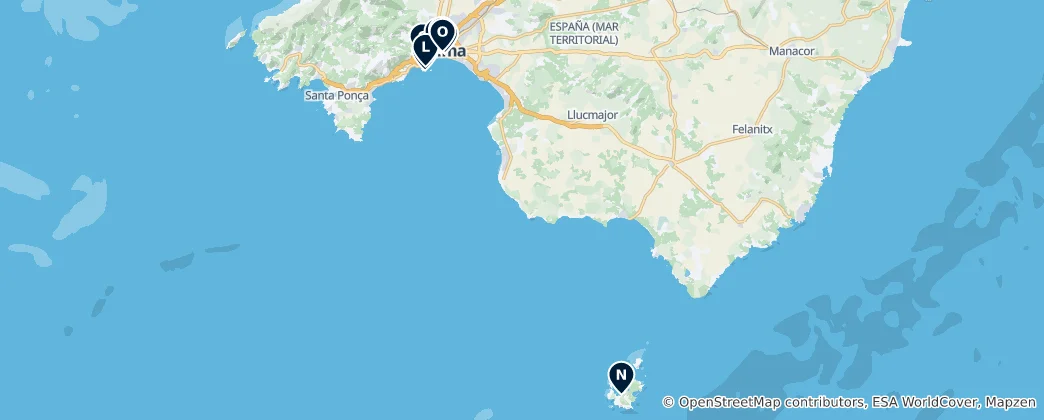 Mappa di Palma's Heritage Trail
