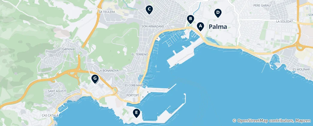 Mapa Palma's Museums and Galleries