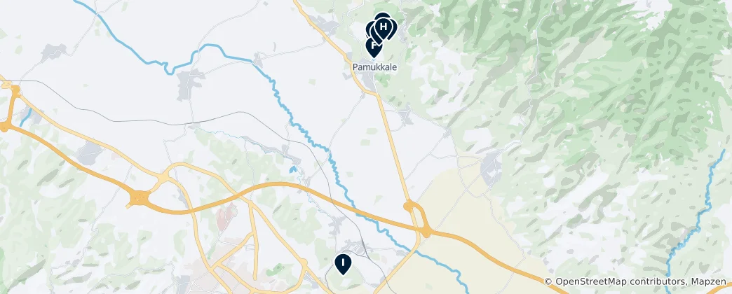 Mapa Pamukkale Essentials