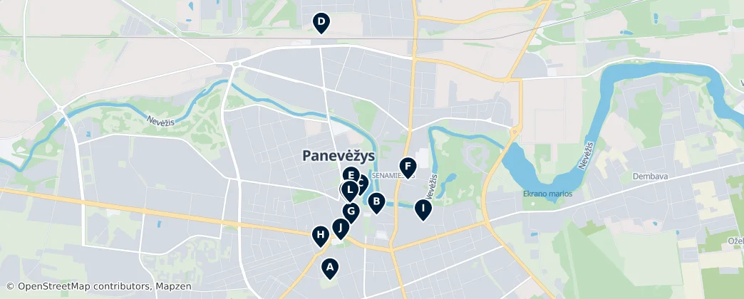 Mapa De Panevėžio miesto savivaldybė Essentials