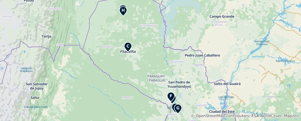 Map of Paraguay Essentials