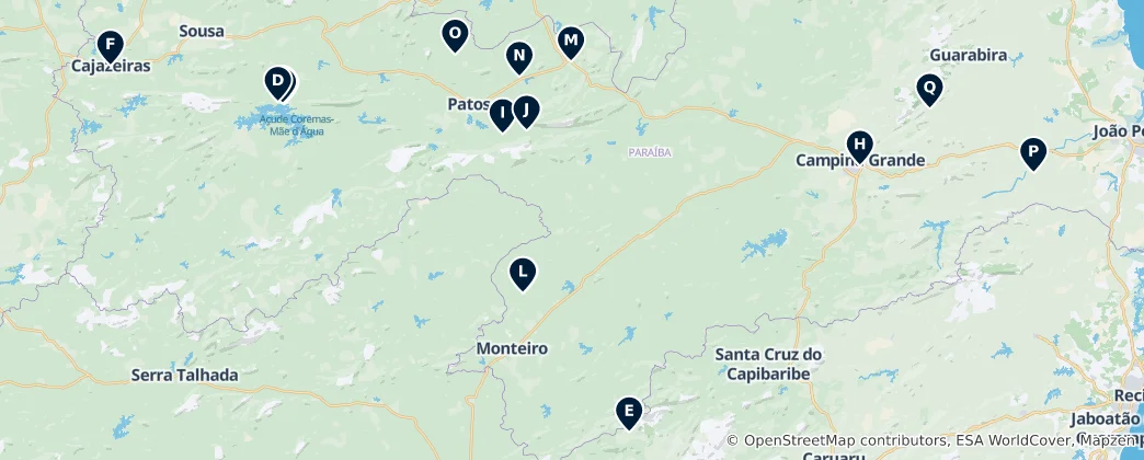 Mapa Notable Religious Sites