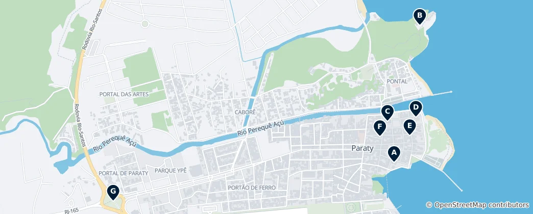 Mapa de Paraty's Unmissable Treasures