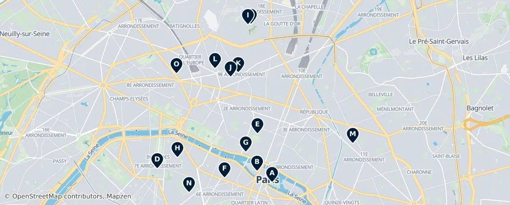 Churches & Religious Sites — Térkép