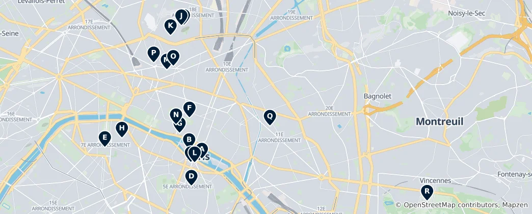 Mapa Historyczne kościoły i miejsca kultu religijnego