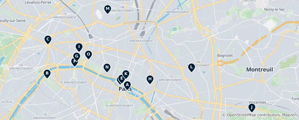 Kaart van Historische Erfenislocaties