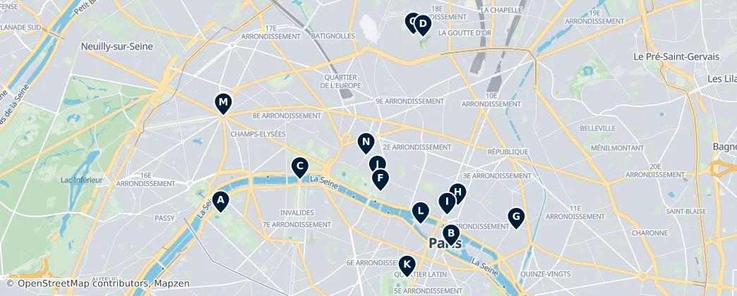 Iconic Squares & Monuments — Térkép