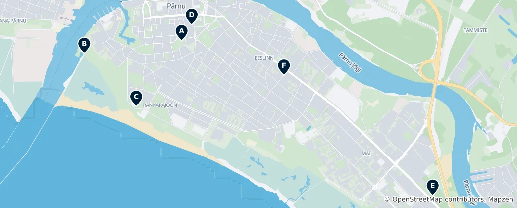 Mapa Monuments and Memorials