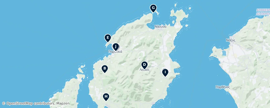 Map of Best of Paros: Culture & Sights