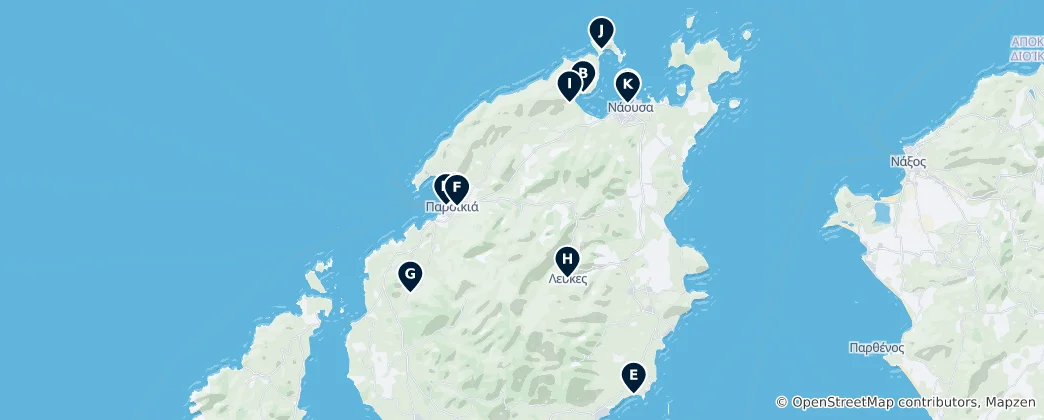 Map of Paros Essentials