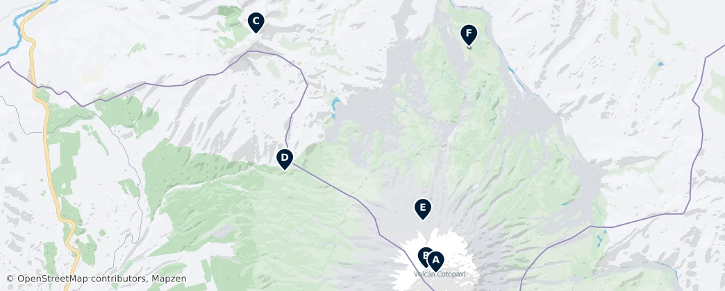 Cotopaxi National Park Essentials — Mappa