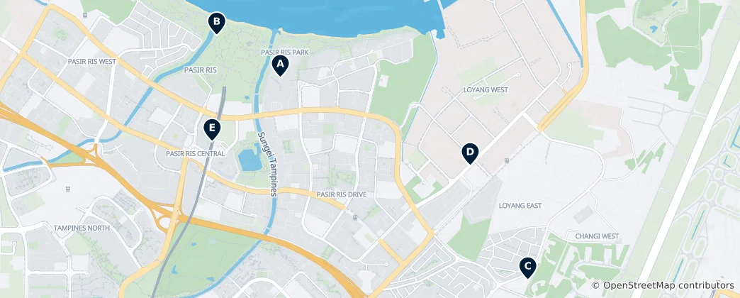 Mapa Pasir Ris Must-Sees
