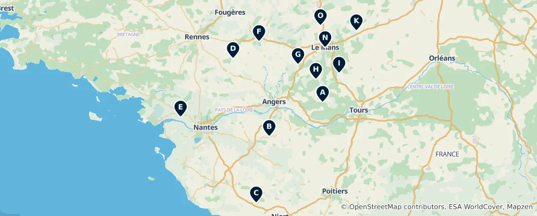 Map of Unique Architectural Heritage