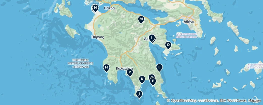 Mappa di Beaches and Cliffs