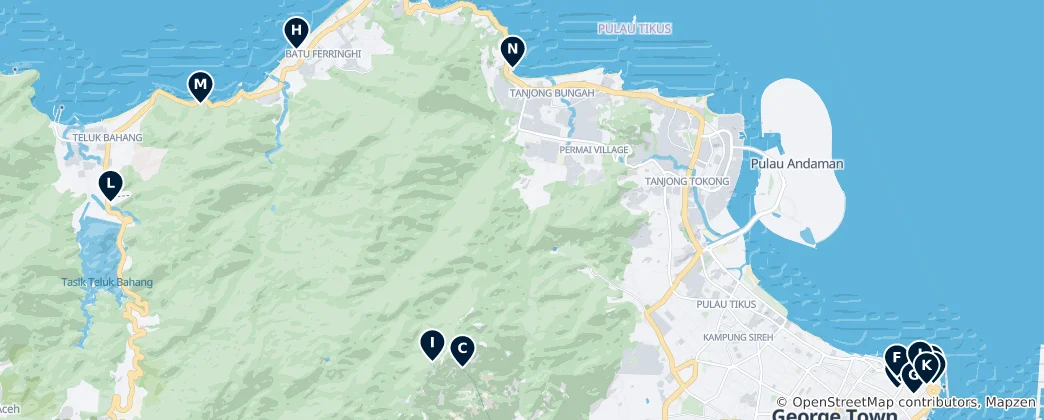 Mapa Penang's Absolute Essentials